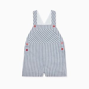 NWT La Coqueta Navy Stripe Ringo Baby Dungarees 2Y 2T